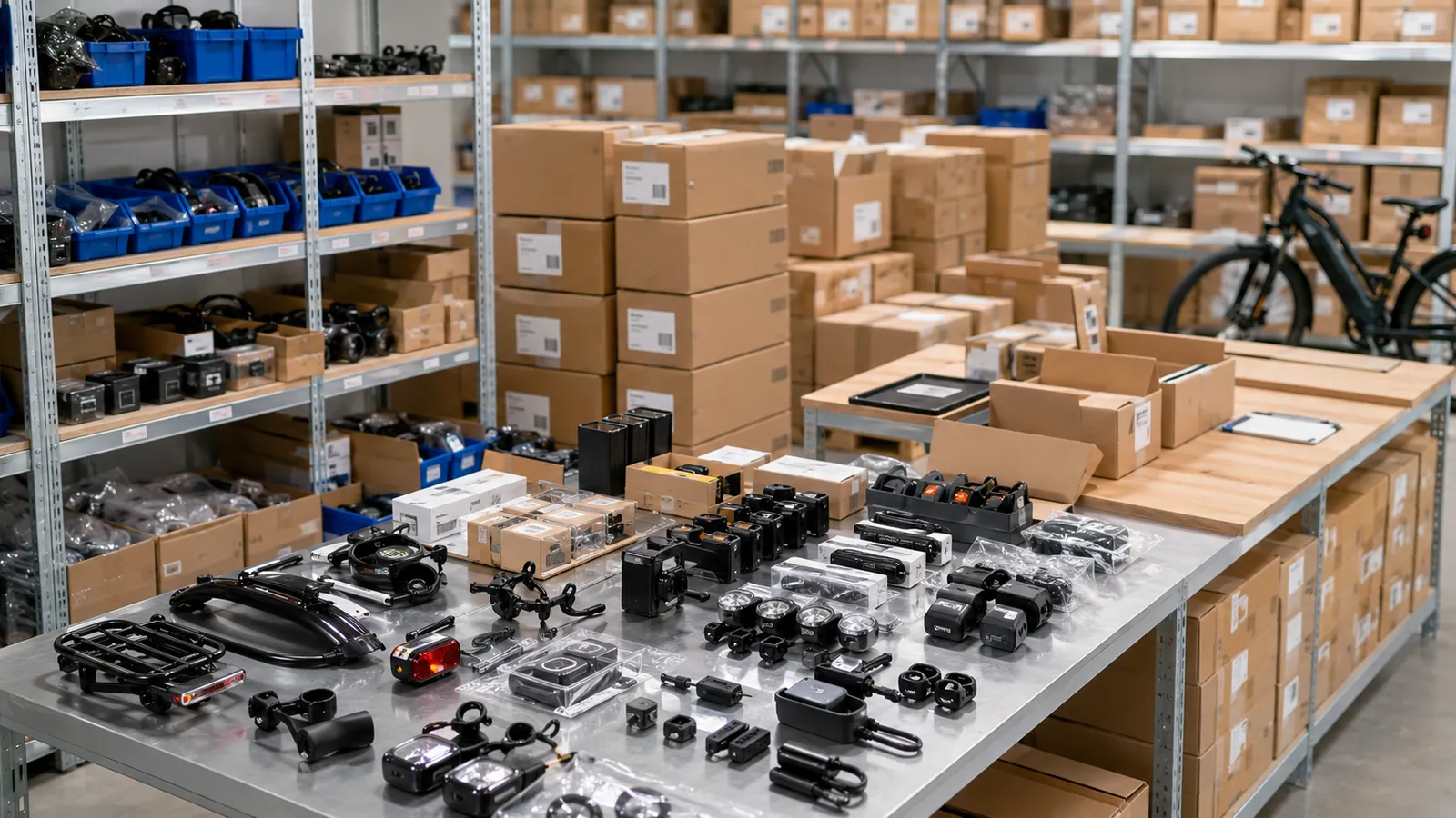 Packaging sample review before confirming bulk e-bike accessory orders